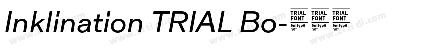 Inklination TRIAL Bo字体转换